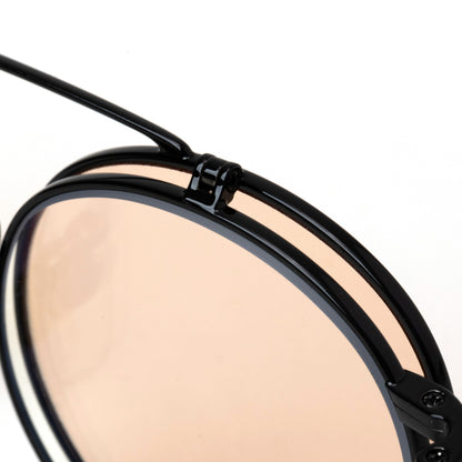 FLIP UP TYPE CIRCLE METAL GLASSES