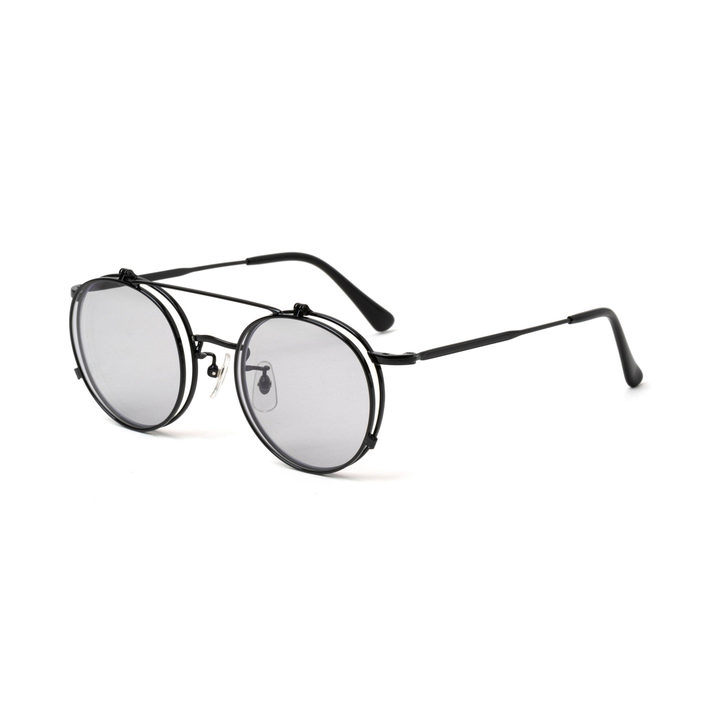 FLIP UP TYPE CIRCLE METAL GLASSES