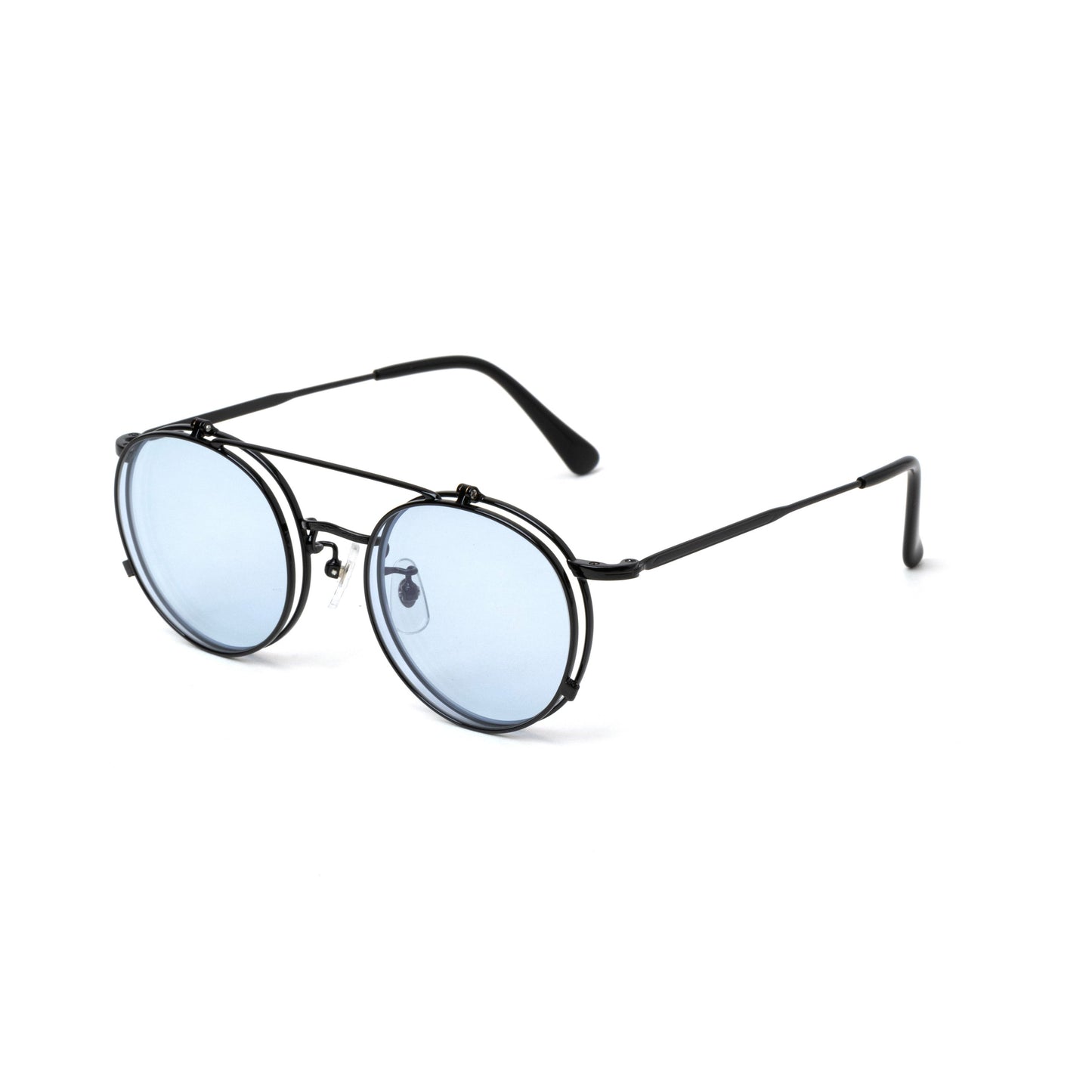 FLIP UP TYPE CIRCLE METAL GLASSES